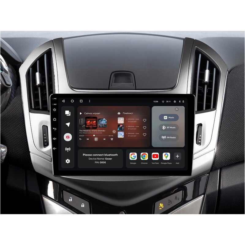 Штатна магнітола Gazer T6009 Pro для Chevrolet Cruze (J300, J308) 2012-2015 (T6009-J308-PRO)