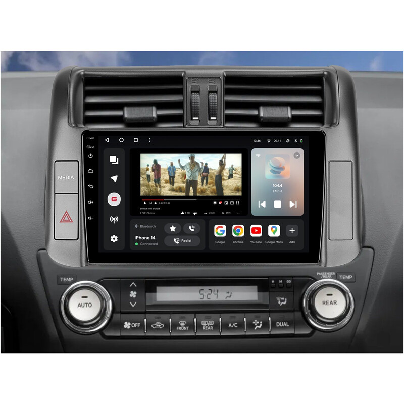 Штатна магнітола Gazer T6009 Pro для Toyota Land Cruiser Prado IV (J150) 2009-2013 (T6009-J150/L-PRO)