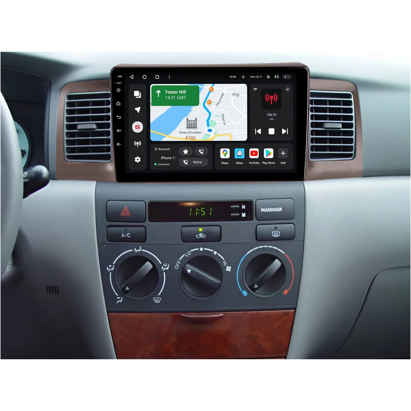 Штатна магнітола Gazer T6009 для Toyota Corolla IX (E120, E130) 2000-2004 (T6009-E120)