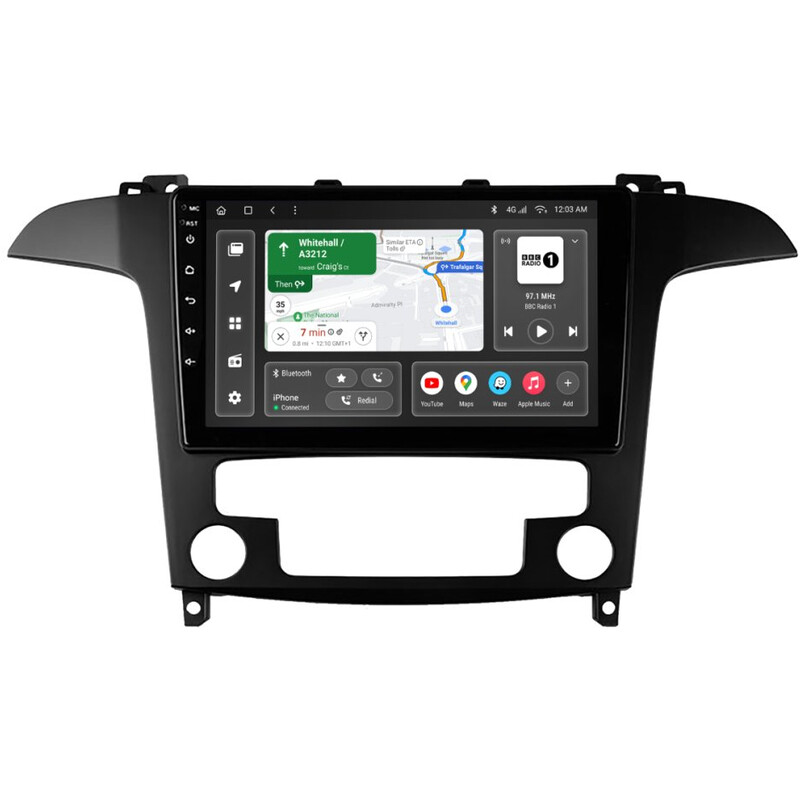 Штатна магнітола Gazer T6009 для Ford S-Max I 2006-2015 (T6009-CD340)