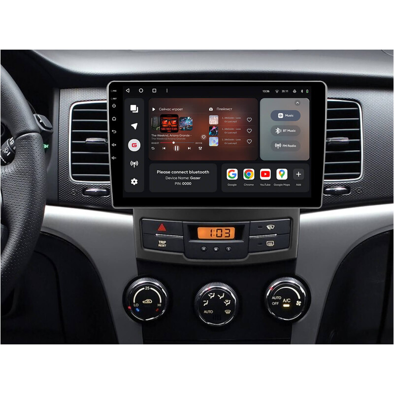 Штатна магнітола Gazer T6009 для SsangYong Korando 3 (C200) 2010-2013 (T6009-C200)