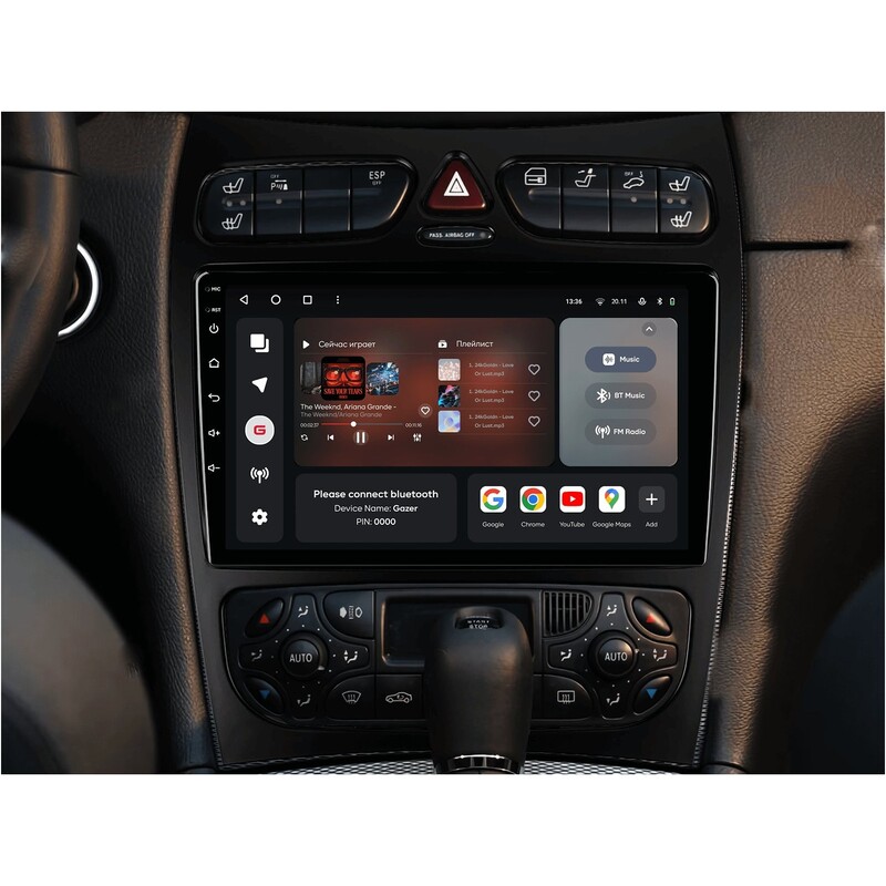 Штатна магнітола Gazer T6009 Pro для Mercedes-Benz CLK-Class (C209, A209) 2002-2005 (T6009-C209-PRO)