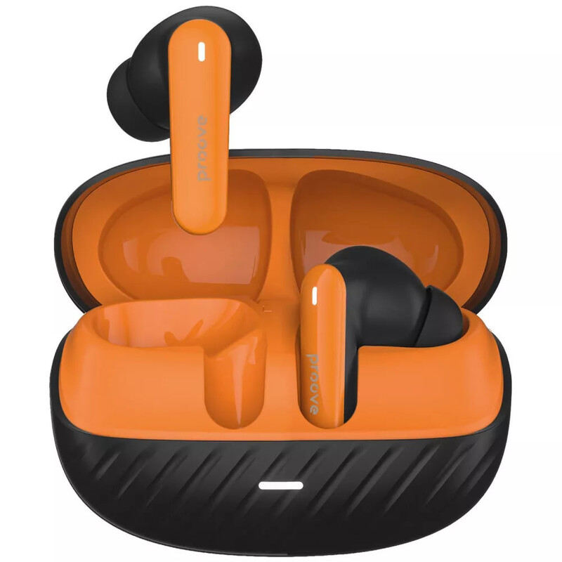 Bluetooth-гарнітура Proove Blitz II TWS With Hybrid ANC (APP) Black Orange (TWBL2001AP20)