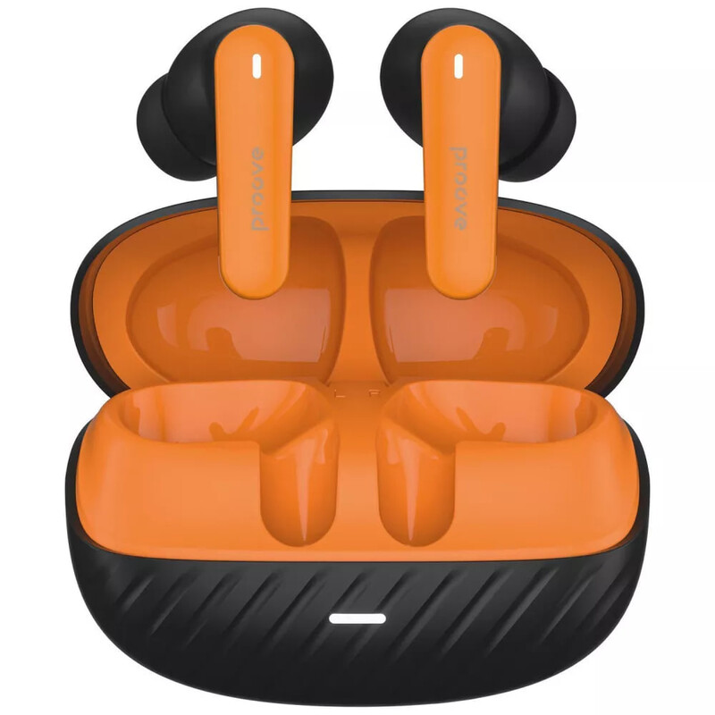 Bluetooth-гарнітура Proove Blitz II TWS With Hybrid ANC (APP) Black Orange (TWBL2001AP20)
