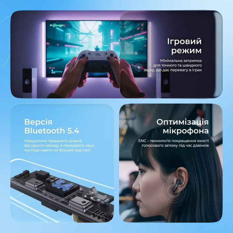 Bluetooth-гарнітура Proove Logic TWS (APP) Obsidian Black (TWLG0001AP15)