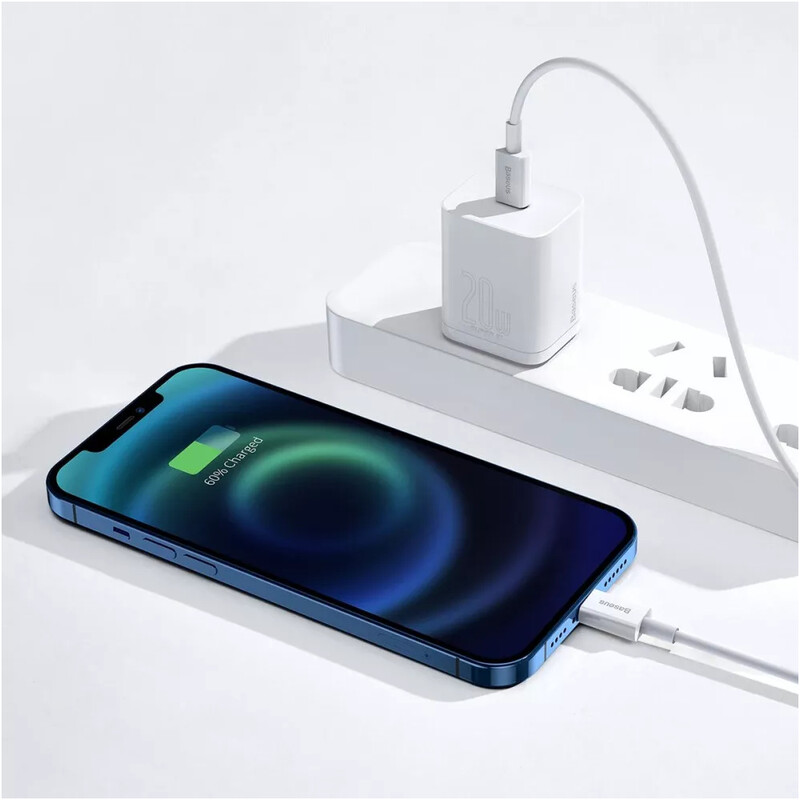 Кабель Baseus Superior Series Fast Charging USB Type-C - Lightning (M/M), 20W, 1 м, White (CATLYS-A02)