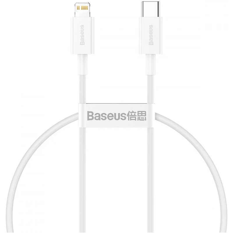 Кабель Baseus Superior Series Fast Charging USB Type-C - Lightning (M/M), 20W, 1.5 м, White (CATLYS-B02)