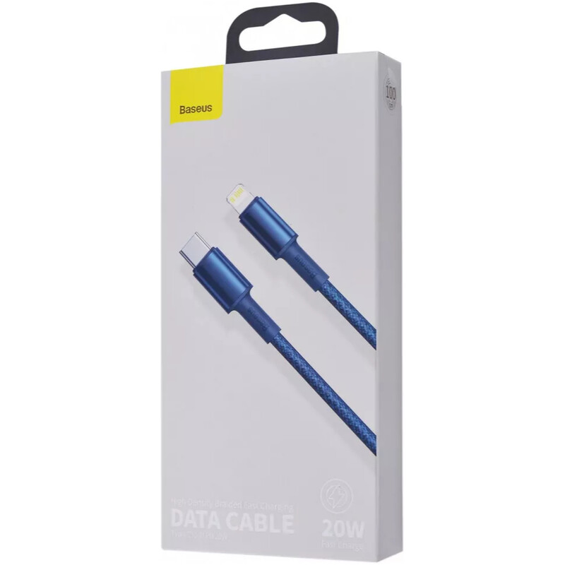 Кабель Baseus High Density Braided USB Type-C - Lightning (M/M), 20W, 1 м, Blue (CATLGD-03)