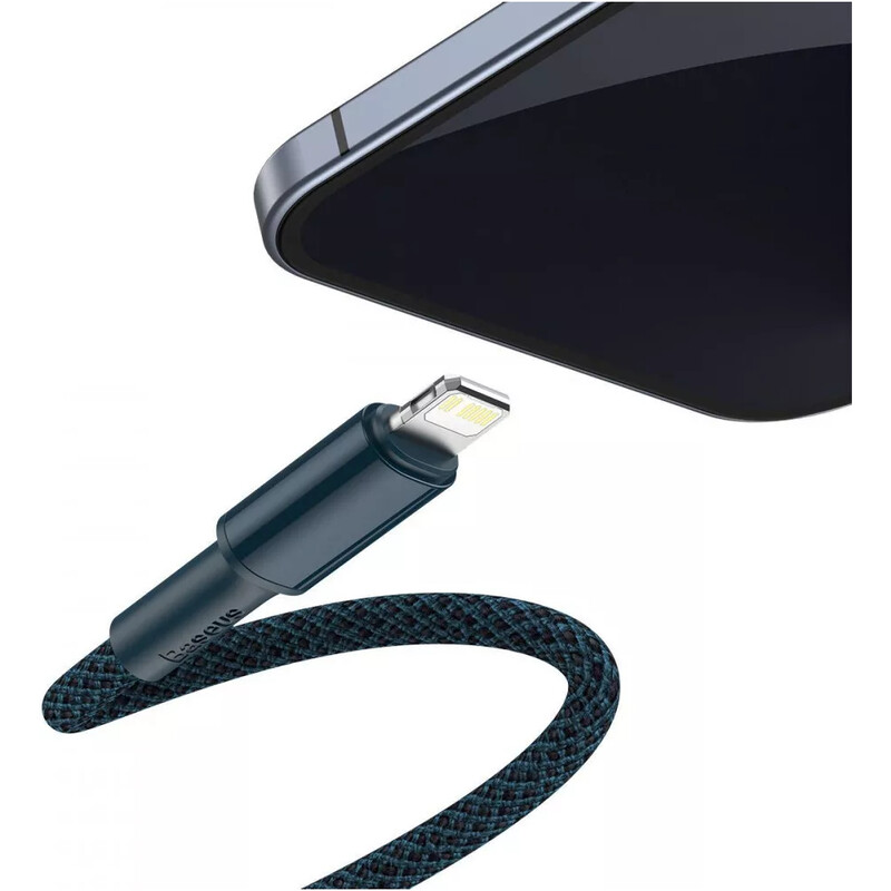 Кабель Baseus High Density Braided USB Type-C - Lightning (M/M), 20W, 1 м, Blue (CATLGD-03)