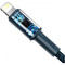 Фото - Кабель Baseus High Density Braided USB Type-C - Lightning (M/M), 20W, 1 м, Blue (CATLGD-03) | click.ua