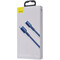 Фото - Кабель Baseus High Density Braided USB Type-C - Lightning (M/M), 20W, 1 м, Blue (CATLGD-03) | click.ua