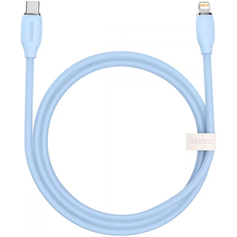 Кабель Baseus Foamed Silicone Fast Charging USB Type-C - Lightning (M/M), 20W, 1 м, Blue (E0426A02)
