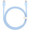 Фото - Кабель Baseus Foamed Silicone Fast Charging USB Type-C - Lightning (M/M), 20W, 1 м, Blue (E0426A02) | click.ua