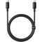 Фото - Кабель Baseus Foamed Silicone Fast Charging USB Type-C - Lightning (M/M), 20W, 2 м, Black (E0426A04) | click.ua