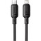 Фото - Кабель Baseus Foamed Silicone Fast Charging USB Type-C - Lightning (M/M), 20W, 2 м, Black (E0426A04) | click.ua