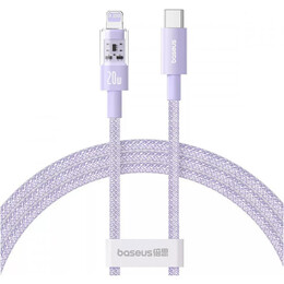 Кабель Baseus Gem Fast-Charging Data Cable USB Type-C - Lightning (M/M), 20W, 2 м, Purple (P10373001511-01)