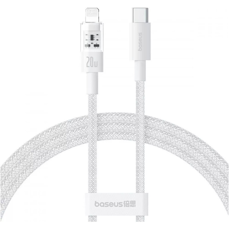 Кабель Baseus Gem Fast-Charging Data Cable USB Type-C - Lightning (M/M), 20W, 2 м, White (P10373001211-01)