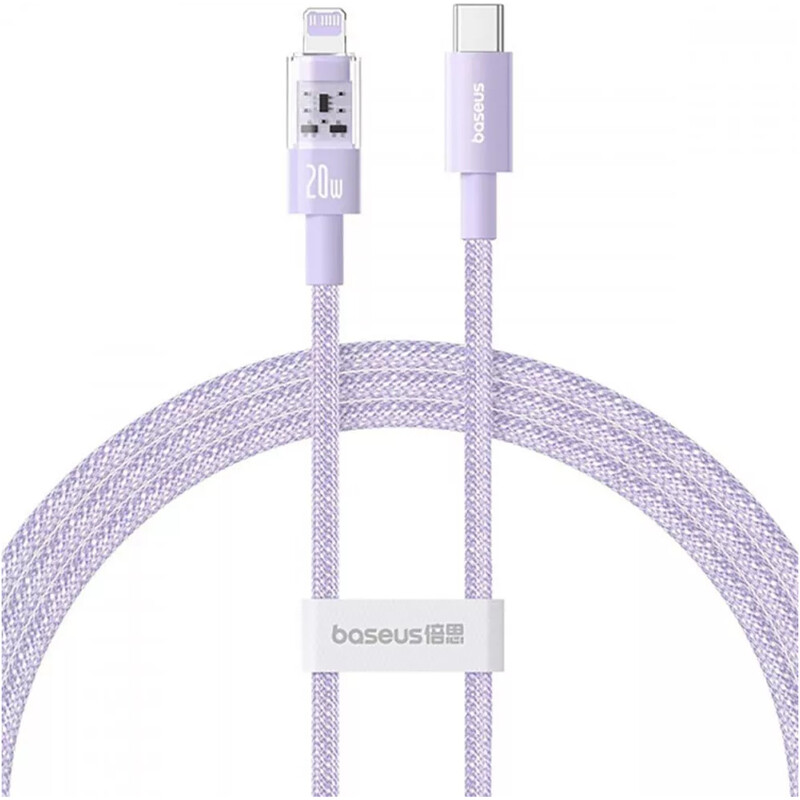 Кабель Baseus Gem Fast-Charging USB Type-C - Lightning (M/M), 20W, 1 м, Purple (P10373001511-00)