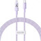 Фото - Кабель Baseus Gem Fast-Charging USB Type-C - Lightning (M/M), 20W, 1 м, Purple (P10373001511-00) | click.ua