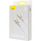 Фото - Кабель Baseus Glimmer Series Fast Charging USB Type-C - Lightning (M/M), 20W, 1 м, White (CADH000002) | click.ua