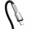 Фото - Кабель Baseus Cafule Metal USB Type-C - Lightning (M/M), 20W, PD, 0.25 м, Black (CATLJK-01) | click.ua