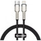 Фото - Кабель Baseus Cafule Metal USB Type-C - Lightning (M/M), 20W, PD, 0.25 м, Black (CATLJK-01) | click.ua