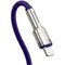 Фото - Кабель Baseus Cafule Metal USB Type-C - Lightning (M/M), 20W, PD, 1 м, Purple (CATLJK-A05) | click.ua