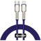 Фото - Кабель Baseus Cafule Metal USB Type-C - Lightning (M/M), 20W, PD, 1 м, Purple (CATLJK-A05) | click.ua