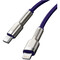 Фото - Кабель Baseus Cafule Metal USB Type-C - Lightning (M/M), 20W, PD, 1 м, Purple (CATLJK-A05) | click.ua