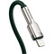 Фото - Кабель Baseus Cafule Metal USB Type-C - Lightning (M/M), 20W, PD, 1 м, Green (CATLJK-A06) | click.ua