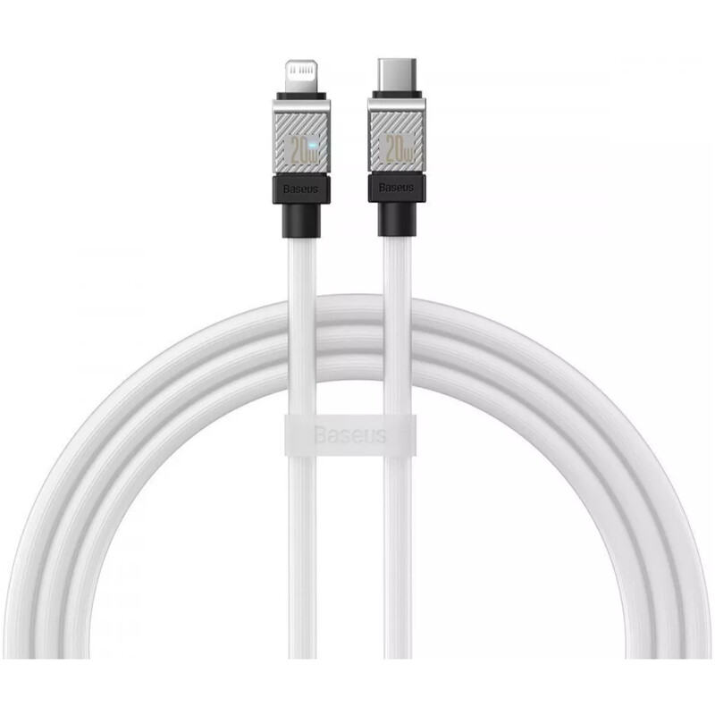 Кабель Baseus CoolPlay Series Fast Charging USB Type-C - Lightning (M/M), 20W, 1 м, White (CAKW000002)