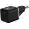 Фото - Мережевий зарядний пристрій Baseus GaN5 Fast Charger Mini 1C (1USB-C) 25W Black (P10110909113-01) + кабель USB Type-C 1 м | click.ua