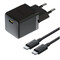 Фото - Мережевий зарядний пристрій Baseus Palm Fast Charger 1C (1USB-C) 20W Black (P10111602113-01) + кабель USB Type-C 1 м | click.ua