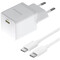 Фото - Сетевое зарядное устройство Baseus Palm Fast Charger 1C (1USB-C) 20W White (P10111602213-01) + кабель USB Type-C 1 м | click.ua