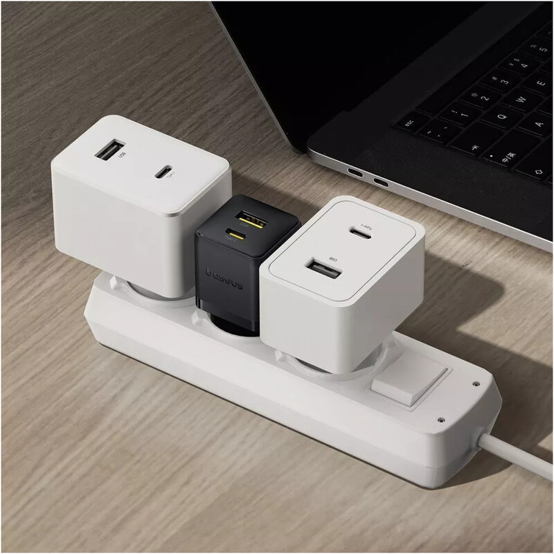 Мережевий зарядний пристрій Baseus Palm Fast Charger C+U (1USB, 1USB-C) 20W Black (P10111608113-00)