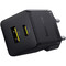 Фото - Мережевий зарядний пристрій Baseus Palm Fast Charger C+U (1USB, 1USB-C) 20W Black (P10111608113-01) + кабель USB Type-C 1 м | click.ua