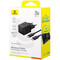 Фото - Мережевий зарядний пристрій Baseus Palm Fast Charger C+U (1USB, 1USB-C) 20W Black (P10111608113-01) + кабель USB Type-C 1 м | click.ua