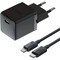 Фото - Мережевий зарядний пристрій Baseus Palm Fast Charger 1C (1USB-C) 20W Black (E0116401) + кабель Lightning 1 м | click.ua
