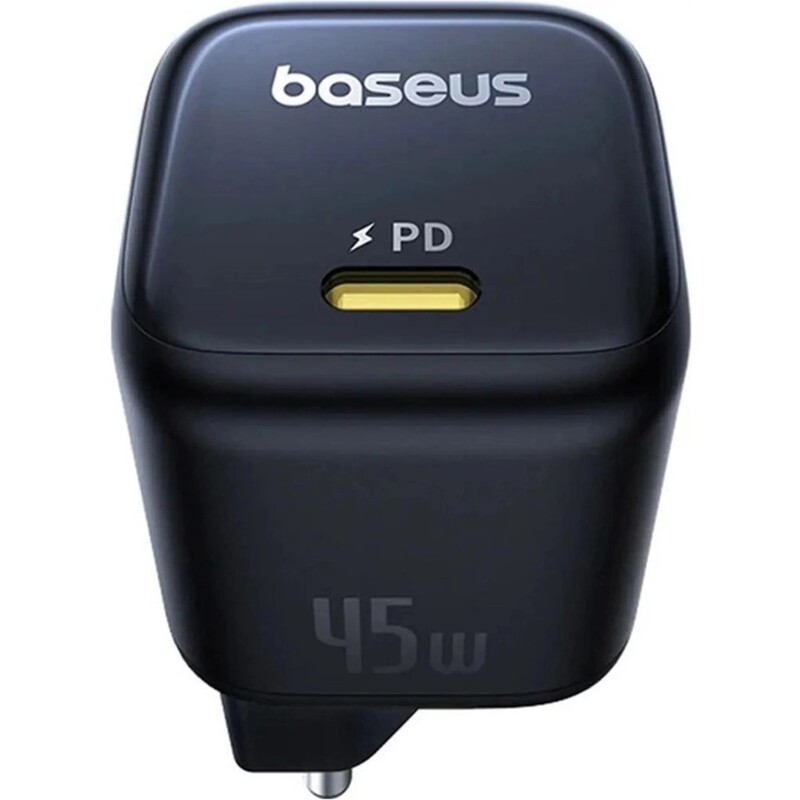 Мережевий зарядний пристрій Baseus PicoGo GaN Fast Charger 1C (1USB-C) 45W Black (P10176800123-00)