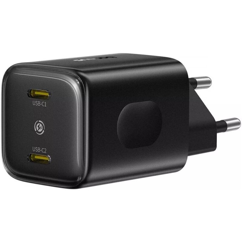 Мережевий зарядний пристрій Baseus PicoGo AN13 Fast Charger 2C (2xUSB-C) 45W Black (E0121F00)