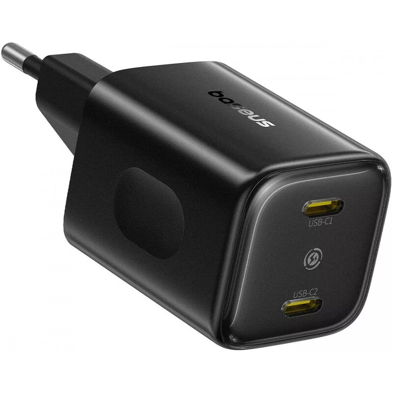 Мережевий зарядний пристрій Baseus PicoGo AN13 Fast Charger 2C (2xUSB-C) 45W Black (E0121F00)