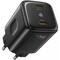 Фото - Мережевий зарядний пристрій Baseus PicoGo AN13 Fast Charger 2C (2xUSB-C) 45W Black (E0121F00) | click.ua