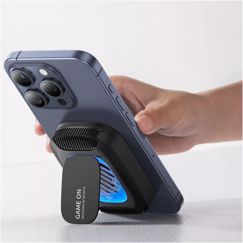 Бездротовий зарядний пристрій Baseus MagPro II Series Ultra-Thin Magnetic Phone Cooler 15W Black (B10572900121-00) + кабель USB Type-C 1 м