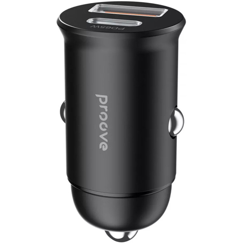 Автомобільний зарядний пристрій Proove Tiny Power Pro (1USB, 1USB-C) 65W Black (ACTP65110001)