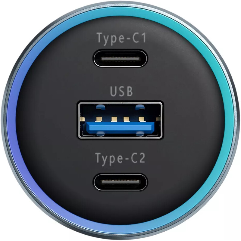 Автомобільний зарядний пристрій Proove Super Charge (2xUSB-C, 1USB) 130W Metal Gray (ACSC13120004)
