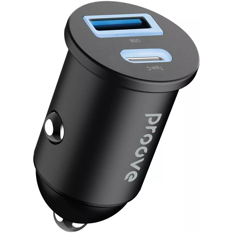 Автомобільний зарядний пристрій Proove Tiny Power (1USB, 1USB-C) 30W Black (ACTP30111201)