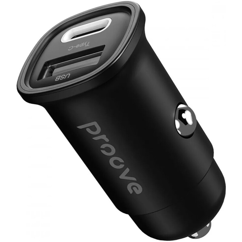 Автомобільний зарядний пристрій Proove Flash (1USB, 1USB-C) 30W Black (CCFL30111201)