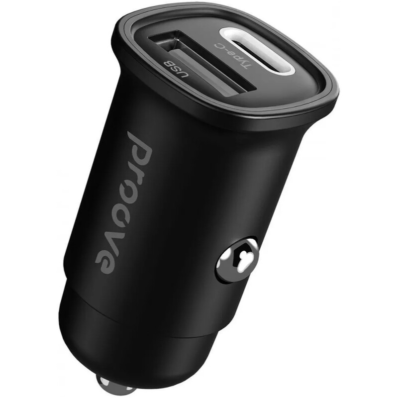 Автомобільний зарядний пристрій Proove Flash (1USB, 1USB-C) 30W Black (CCFL30111201)