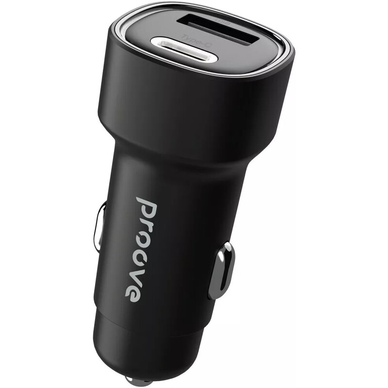 Автомобільний зарядний пристрій Proove Flash (1USB, 1USB-C) 48W Black (CCFL48111201)