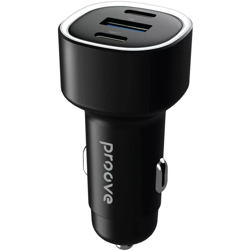 Автомобільний зарядний пристрій Proove Flash (2xUSB-C, 1USB) 60W Black (CCFL60111201)
